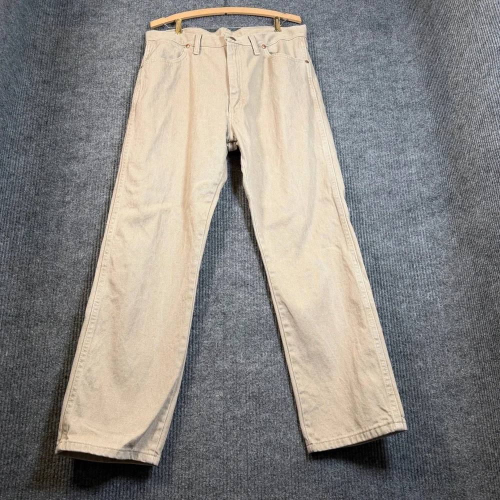 Wrangler 1013MWZTN Tan/Khaki Original Cowboy Cut Jeans Mens 36x30 (35x29) Rodeo